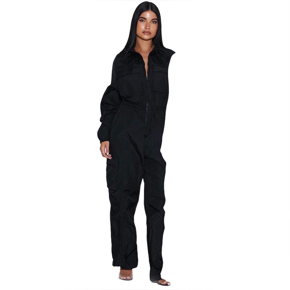 Naked Wardrobe The Windbreaker Cargo Jumpsuit - Picture 9 of 15